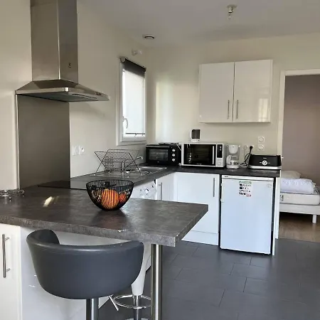 Apartment T1 Bis Confortable Avec Terrasse, Parking Prive, Proche Thermes - Fr-1-495-111